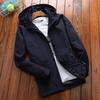 Men's Jacket Youth Autumn Men's Thin Casual Large Size Jacket Solid Color Outdoor Top