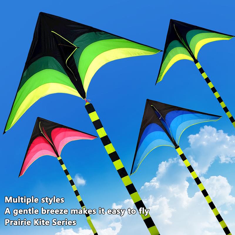 Kite Prairie Kite 1.2M Easy To Fly Adult Children Kite Triangle Kite Breeze Easy To Install