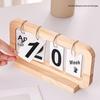 Creative Wooden Flip Calendar: Desktop Ornament & Photo Prop
