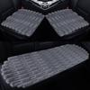 Universal Heated Winter Bamboo Plush Car Seat Cushion Set - Non-slip, Thickened, Three-piece for Warmth and Comfort