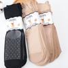 5 Pairs of Large-size Short Stockings for Women, Light Style, Seamless, Anti-slip, with Crystal Embellishments and Ruffled Hem for Big Feet.