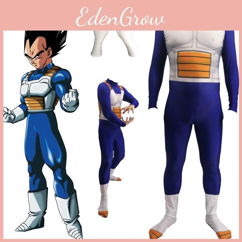 Dragon Anime Ball Z Vegeta Jumpsuit Cosplay Costume Zentai Suit For Adult  Kids