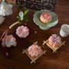 Sakura Çiçeği Pirinç Kek Silikon Kalıbı Yapışmaz Çiçek Şekilli Kalıp Ay Keki Mung Fasulyesi Kek Tatlı DIY Pişirme Aracı için