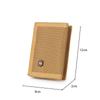 Men'S 5 Colors Korean Tri-Fold Coin Purse Canvas Wallet Solid Color Fashion Slim Multifunctional Classic Portable Card Holder