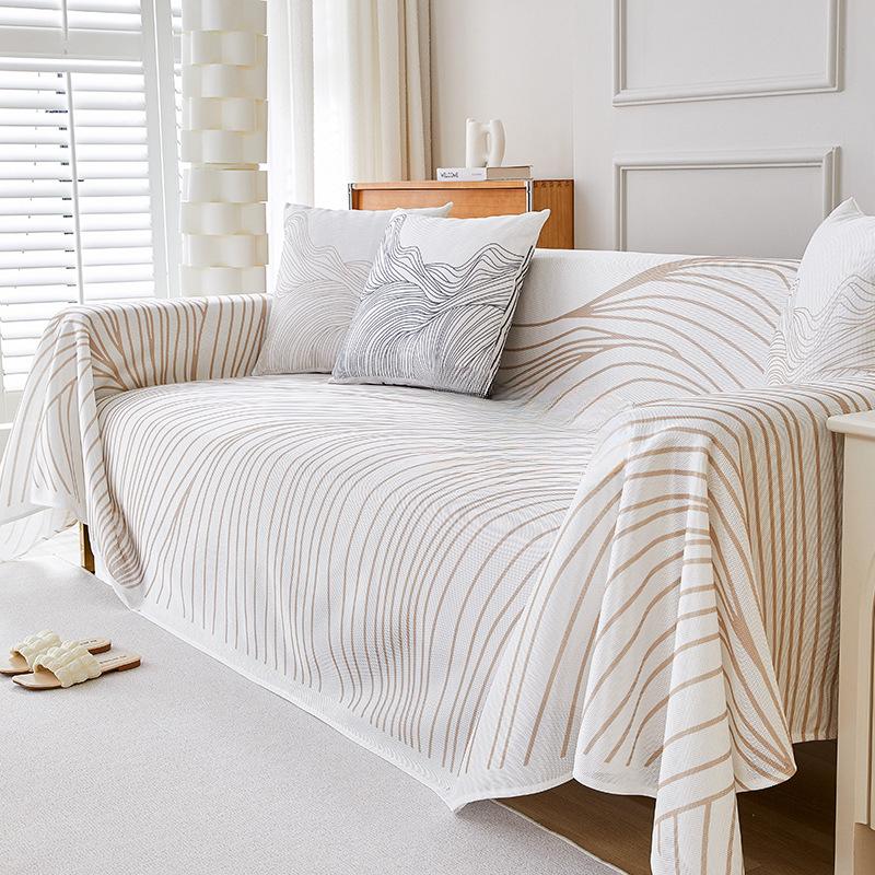 Summer Sofa Cover Cloth Simple Modern Ice Silk Sofa Towel Anti-Scratching Sofa Slipcover Cool Feeling Sofa Cover Sofa Cover
