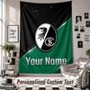 Arazzo da Appendere alla Parete con Nome e Testo Personalizzati, Arazzo Decorativo SC Freiburg FC per Camera da Letto