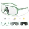 Scvcn Neue photochrome Fahrrad-Sonnenbrille für Herren mit UV400-Schutz, Damen, Sport-Laufbrille für Herren, Brille für Rennrad, Fahrradbrille