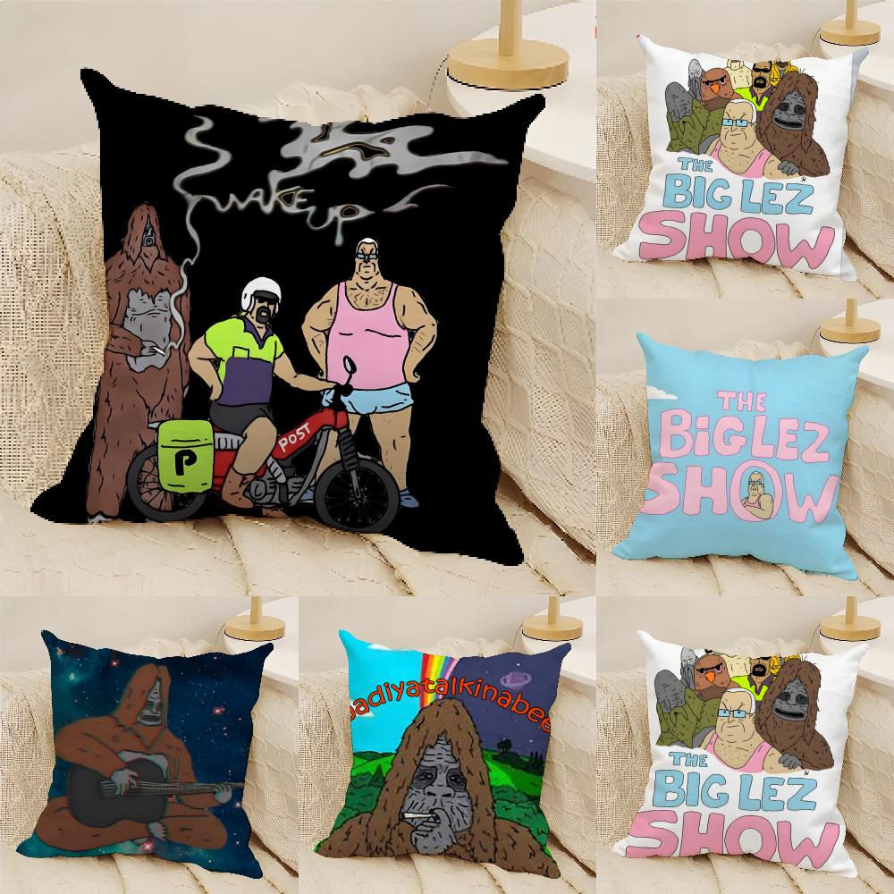 Web Series Cartoon T-The Big Lez Show 2 Pillow Case Linen Pillow Case Sofa Home Decor Cushion Cover Cushion Cove