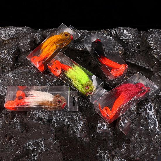 Yousheng 21CM/40G Mouse Deer Artificial Lure with Feathered Bird Head Soft Tails Long Casting Slow Sinking Bionic Swimbait Fishing Accessories