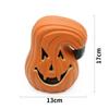 Spooky Pumpkin Ornament with Cutout Face | Speckled Orange Finish, JackO'Lantern Ornaments, for