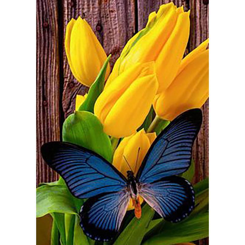 DIY 5D Diamond Painting Butterfly Full Round Drill Floral Diamond Embroidery Cross Stitch Mosaic Wall Art Home Decor Gift