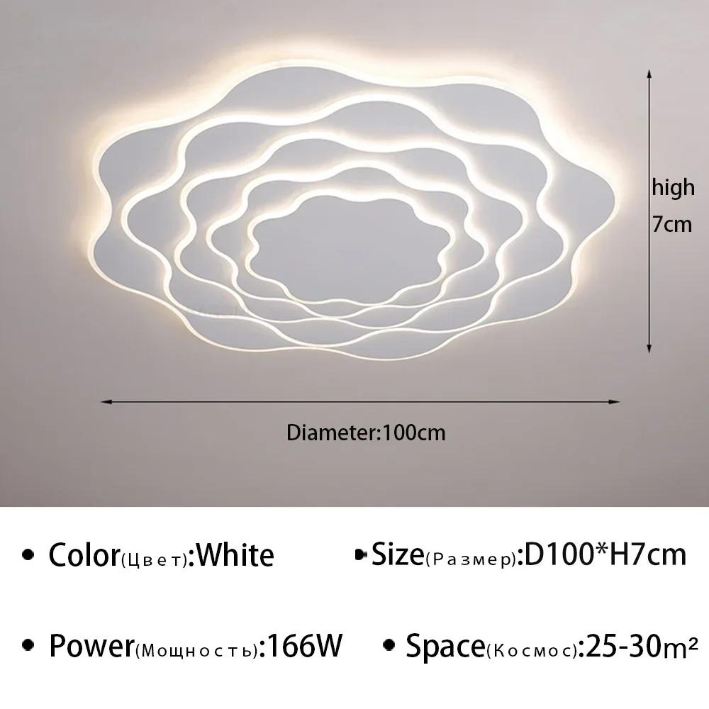 Modern LED Ceiling Light for Living Room Dining Room Bedroom Hall Creative Acrylic Chandelier Dimmable Lighting Fixture Luster