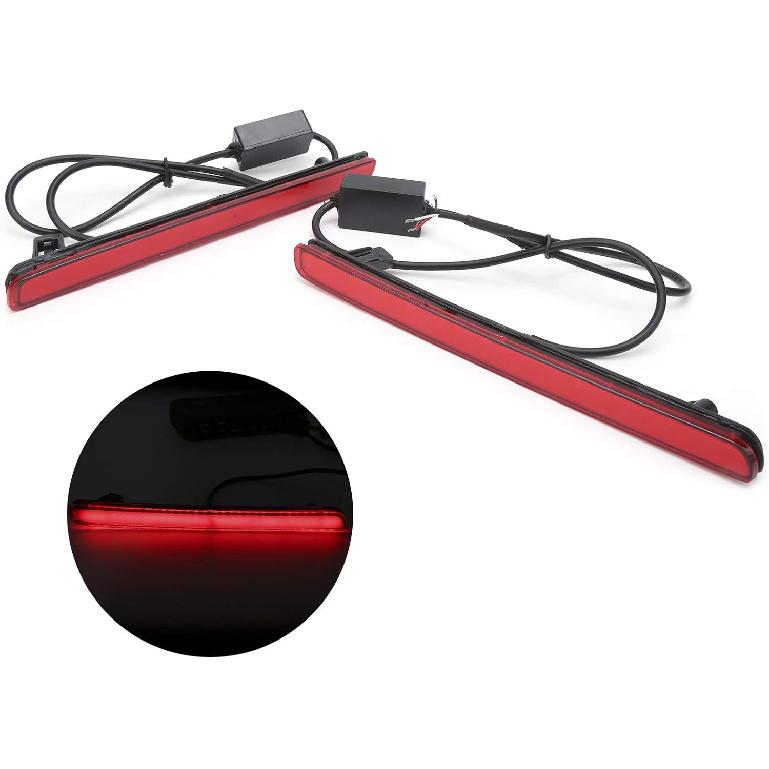Rear Bumper Light, 2Pcs Tail Bumper Driving Light LED Brake Parking Lamp IP68 Fit for Hatchback 2019‑2020, Tail Brake Light