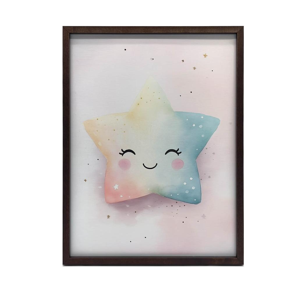 Pastelowa Gwiazdka Radości Pastelowa Gwiazdka Radości, 50X70 Cm, Bez Ramy, Płótno Premium Na Blejtramie