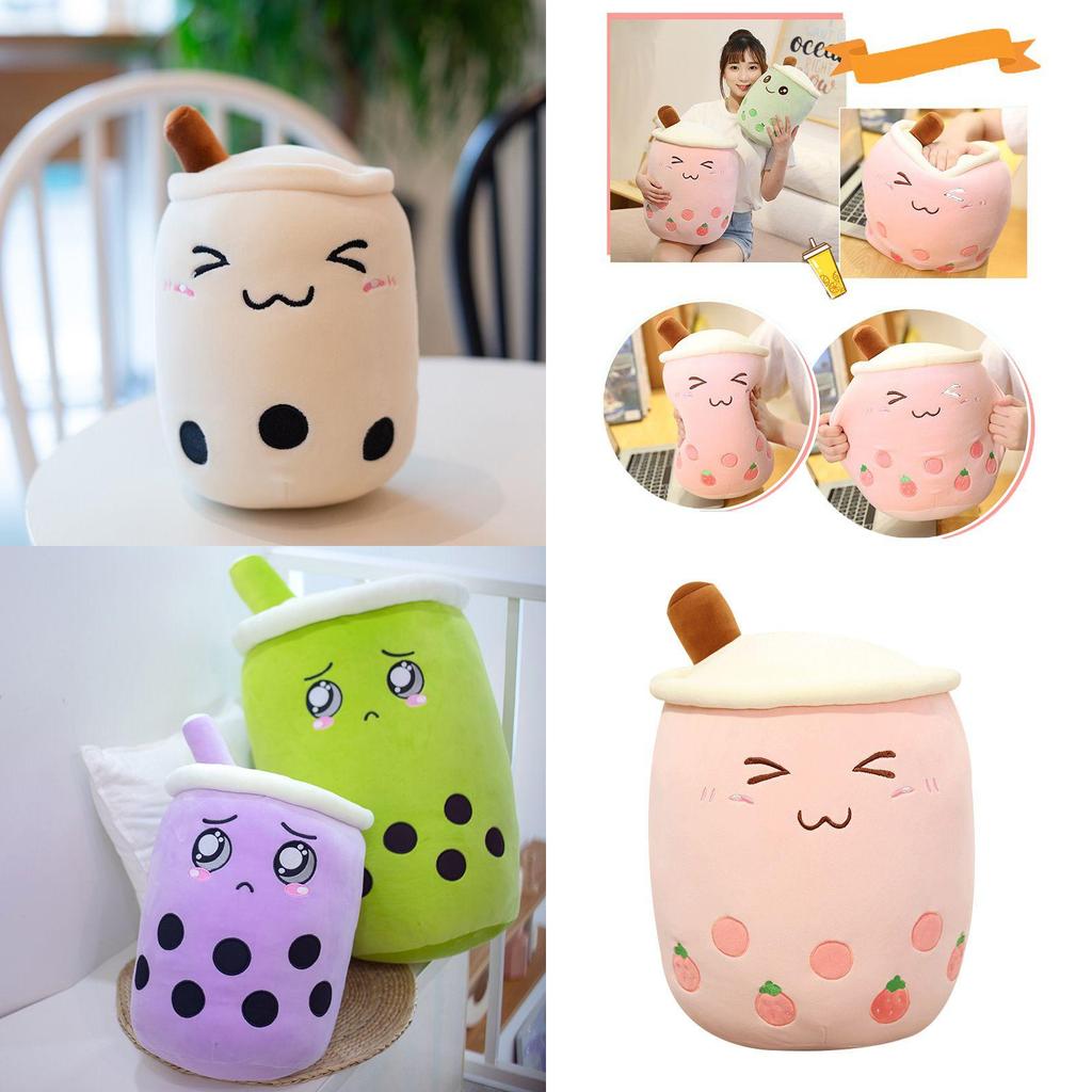 Adorable Bubble Tea Boba Cup Plush Pillow Cushion For Cozy Softness In 4 Sizes
