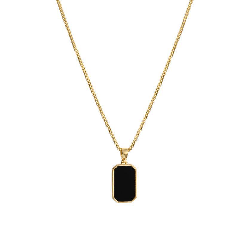 2024 Women's Light Luxury Titanium Steel Pendant Choker - High-End European & American Fashion Design