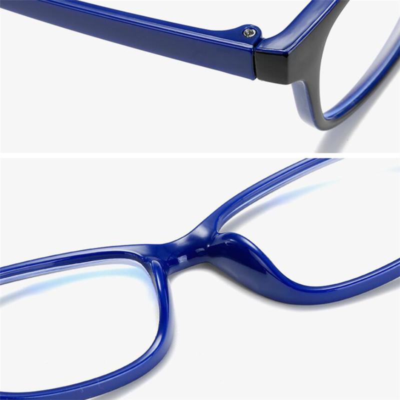 Black Red Frame Square Finished Myopia Glasses Women Full Frame Shortsighted Eyewear 0 -100 -150 -200 -250 -300 To -600