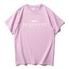Korean Band Fashion Print Cotton T Shirt BLACK and PINK WORLD TOUR DEADLINE T-shirt Summer Short Sleeve  Unisex Streetwear