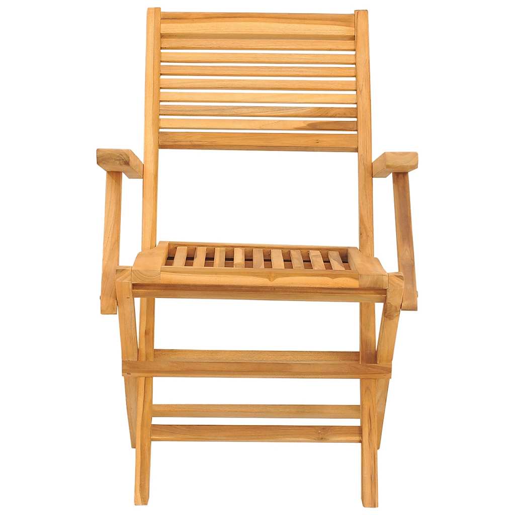 Garden Chairs 2 pcs Foldable 55 x 62 x 90 cm Solid Teak Wood