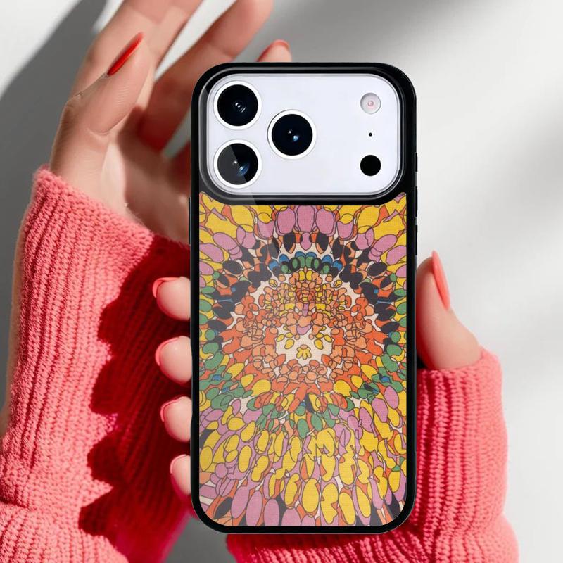 70s hippie Psychedelic floral flowers Phone Case for iPhone 17 16 15 14 13 Pro Max Back Cover for 12 11 Pro Coque