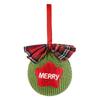 2PCS Plush Christmas Knitted Ball Exquisite Xmas Hanging Pendant Christmas Tree Hangers  Festival