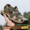 Summer Men Sandals Genuine Leather Mens Casual Shoes Outdoor Men Leather Sandals for Men Beach Shoes Roman Shoes 38-48