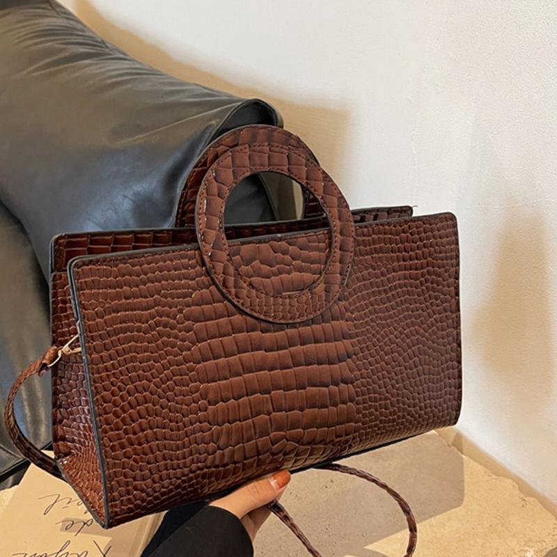 Luxury Crocodile Pattern Women Handbag Fashion Shoulder Bag Famous Brand Designer PU Leather Crossbody Bag Ladies Large Hand Bag