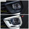 For Peugeot 5008 2017 - Car Front Fog Lights Lamps Frame Decoration Cover Trim ABS Chrome Accessories Exterior Refit Kit