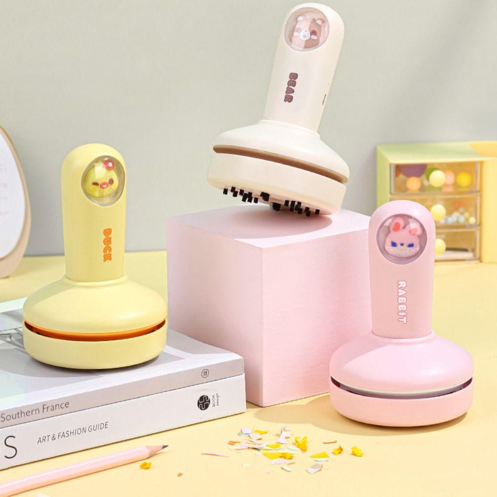

Мультфильм животных настольные пылесосы многоцветные крошки клавиатура очиститель студент рабочий розовый