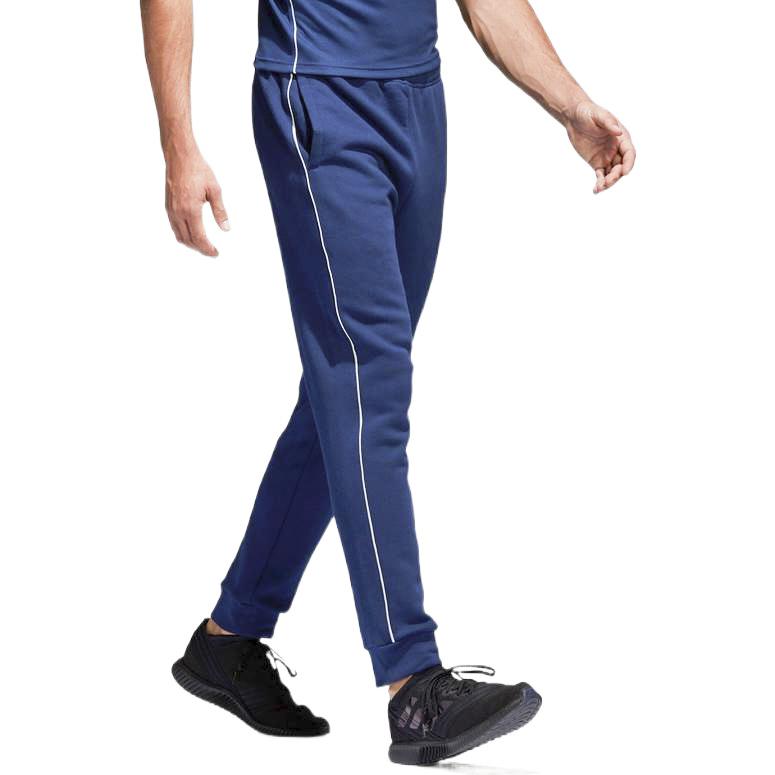 Adidas Logo Print Solid Soccer Knit Pants Men Bottoms Blue CV3753