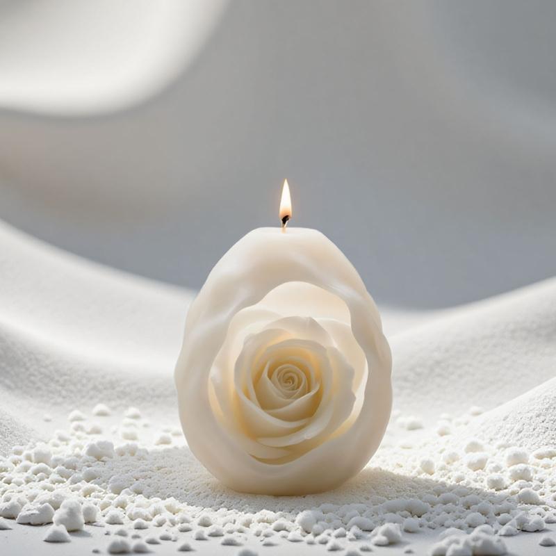 Rose Flower Silicone Molds for Epoxy Resin Making Candle Soap Heat Resistant Easy Demolding Flower Shape Silicone Mould