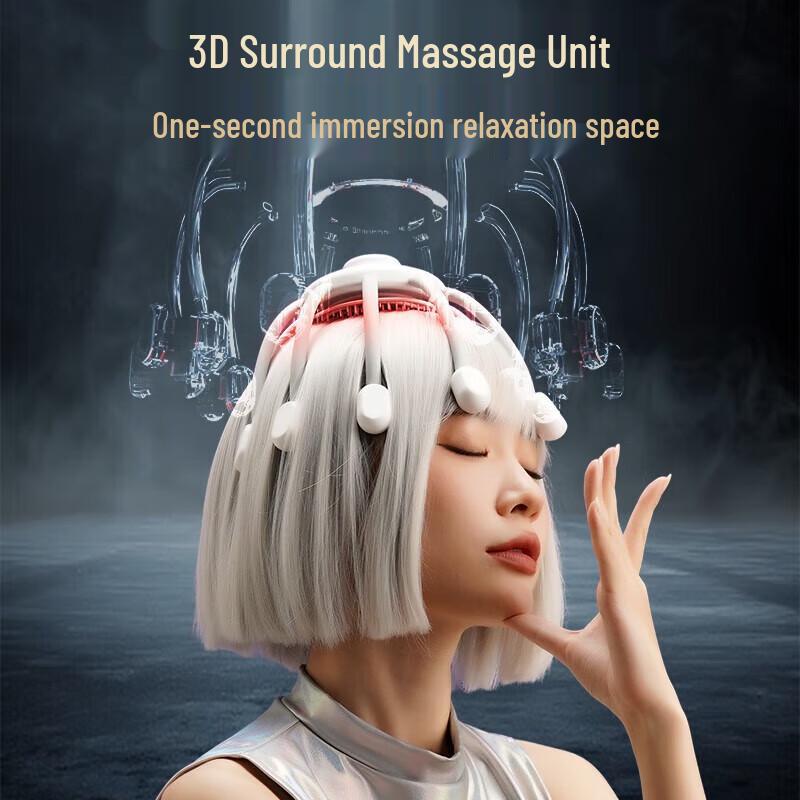 Hozheng Smart Wireless Head Massager with Bluetooth Audio