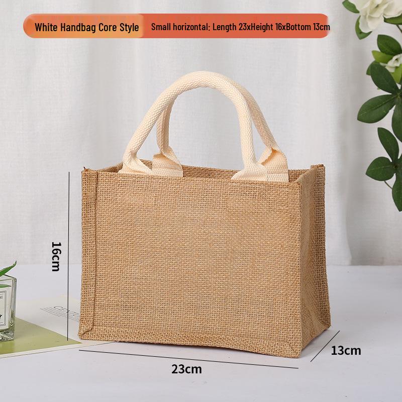 Available Jute Tote Bag - Customizable Logo, Blank for DIY or Hand-painting