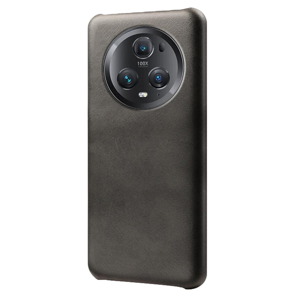 For Honor Magic5 Pro Calf Texture Phone Case Leather Coated PC Phone Cover