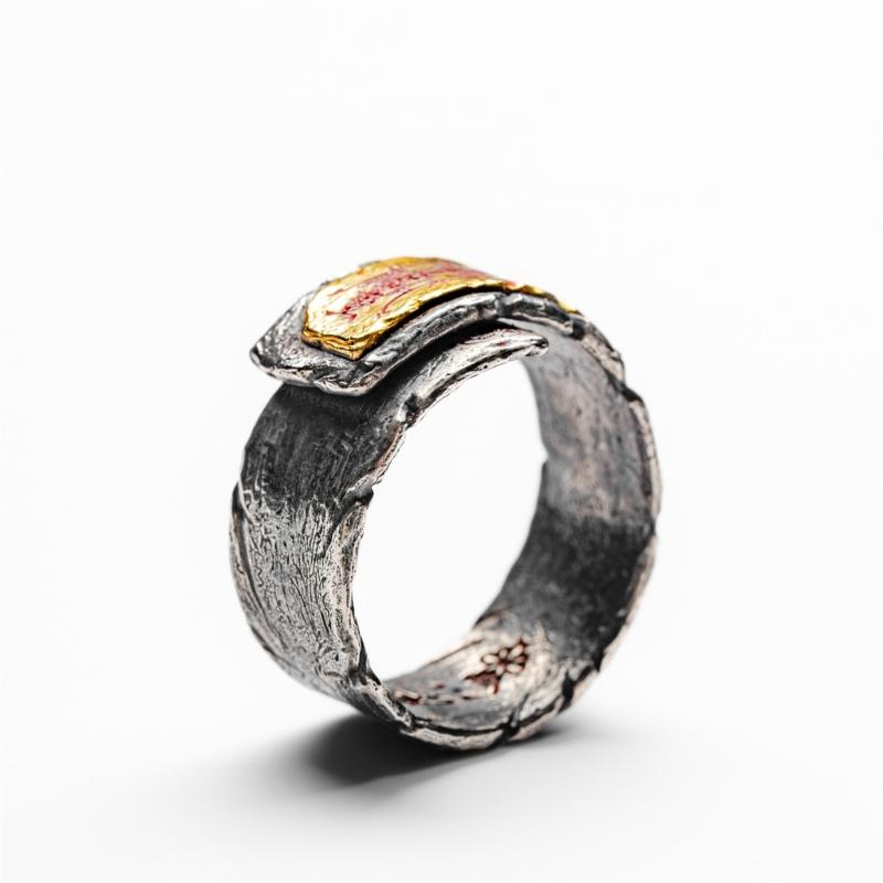 Öffnungsbare Antike Ringe Detaillierte Oberflächen Kupfertextur Traditionelle Symbolik Finger Schmuck Geeignet zum Verschenken