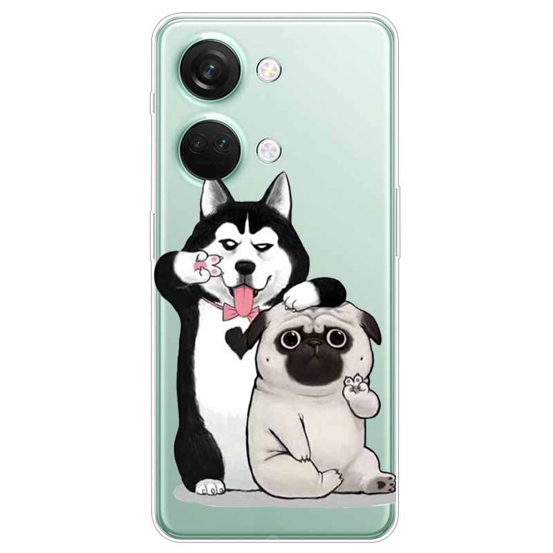 For One Plus Nord 3 5G Case TPU Soft Clear Owl Dog Transparent Funda For Oneplus Nord 3 2023 Silicone Slim Shell 1 + Nord3 Capa