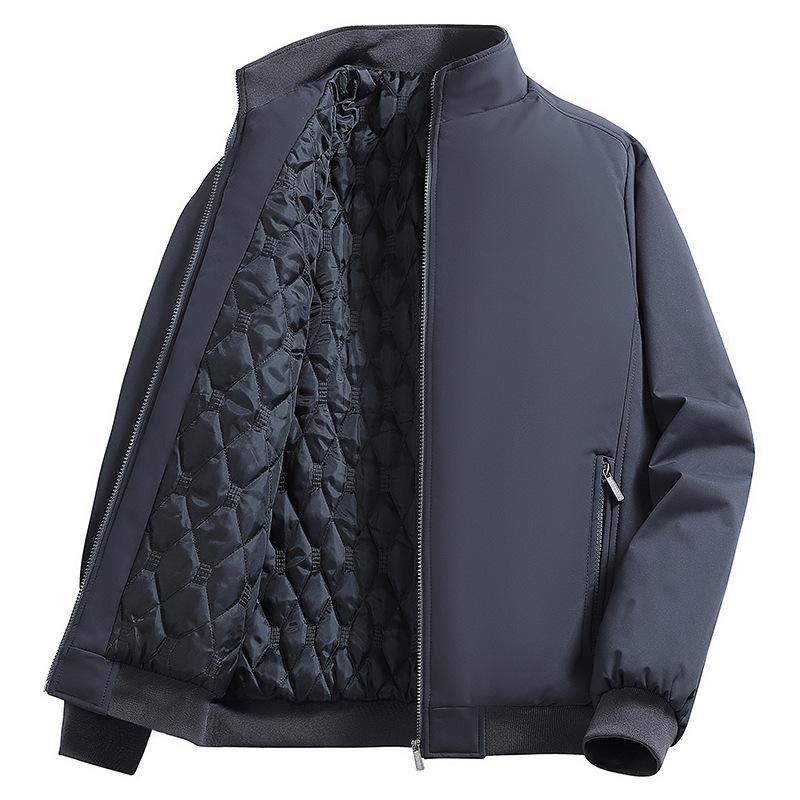 New Style of Executive Cotton Jacket for Men Middle-aged and Elderly Men's Jacket Plus Cotton Thickened