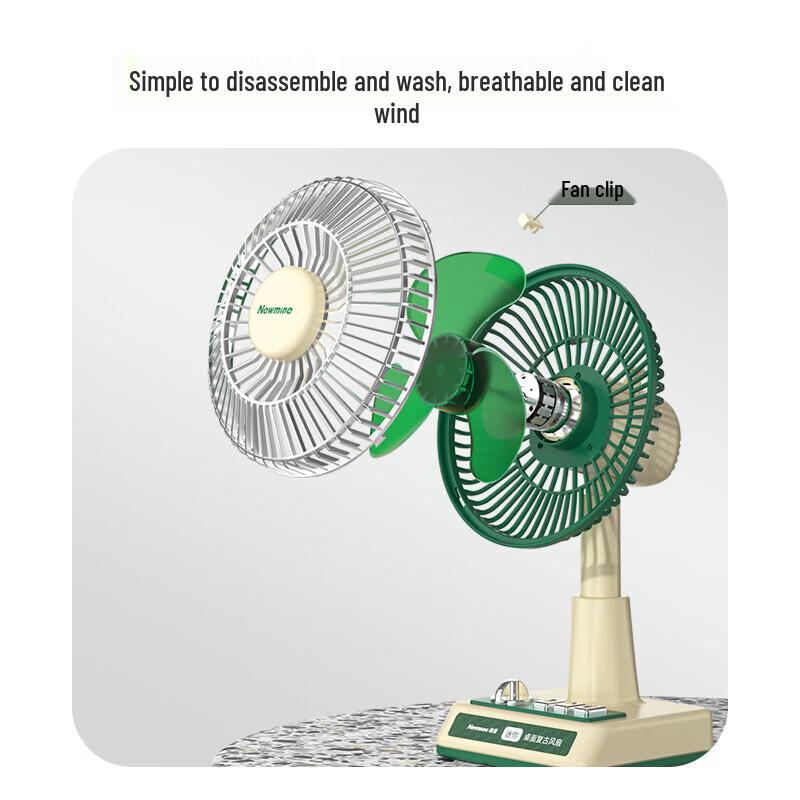 Newmine FS-09 Vintage USB Rechargeable Desktop Mini Fan