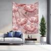 Elegant Pink Tulip Tapestry Home Decor Art Hanging Beautiful Wall Decoration