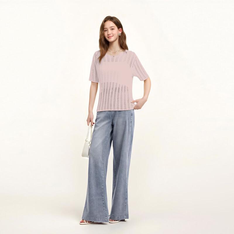 Women's Fashion Hollow-Out Knit Top