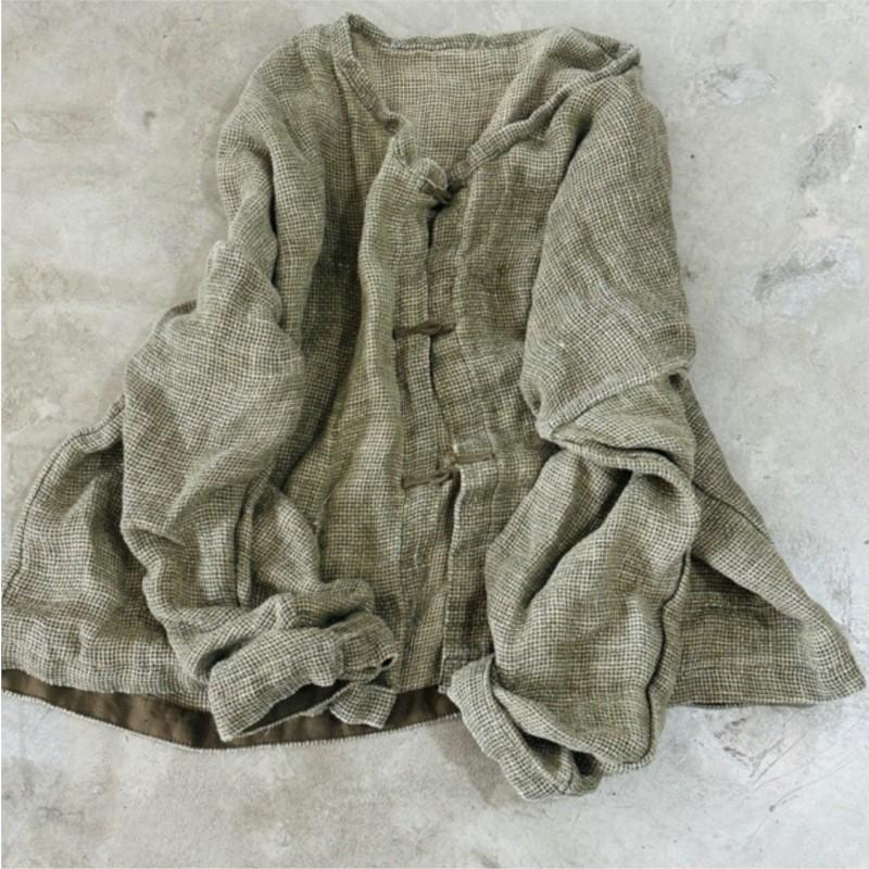 Johnature Woman Winter Niche Fashion Long Sleeves Chinese Style Casual Vintage Retro Coats