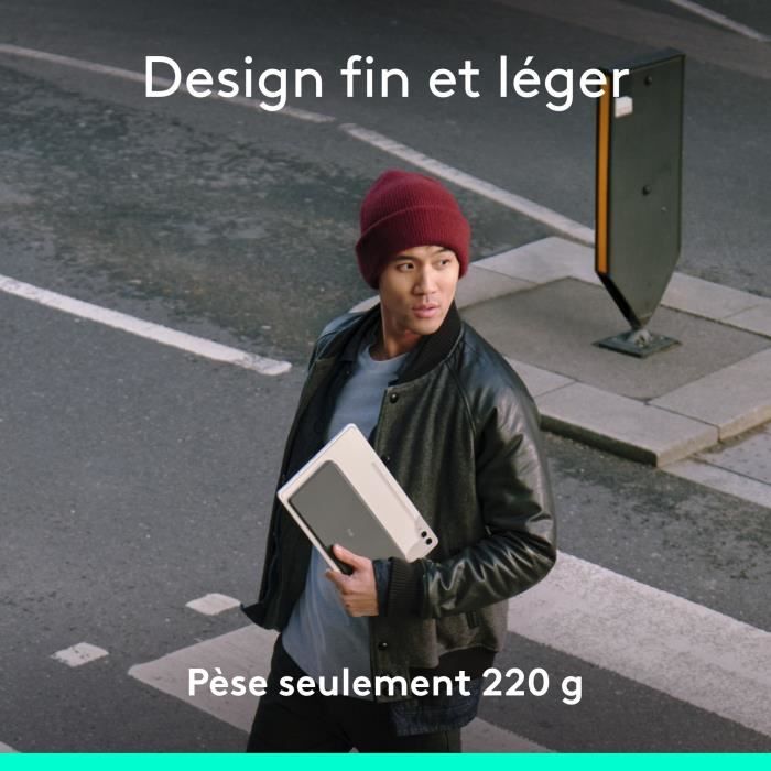 Tastatur-Etui - logitech - keys to go 2- azerty - universell - Graphit