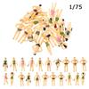 10Pcs 1:100/1:150/1:75/1:50 Scale Plastic People Figures Miniature Swimming People Model DIY Character Assorted Poses Kids Toys