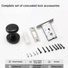 Modern Single-Sided Wooden Concealed Door Lock Zinc Alloy Door Handle With Integrated Deadbolt Lock Door Knob With Twist