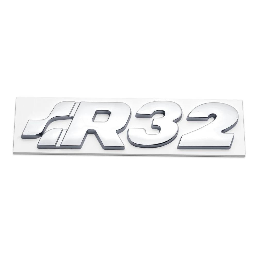 3D Metall R32 Logo Plakette Emblem Auto Aufkleber Für Golf Käfer CC EOS GTI Automobil Kofferraum Aufkleber Styling