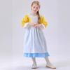 Halloween European Medieval Pastoral Maid Romantic Farm Garden Little Girl Dress Costume