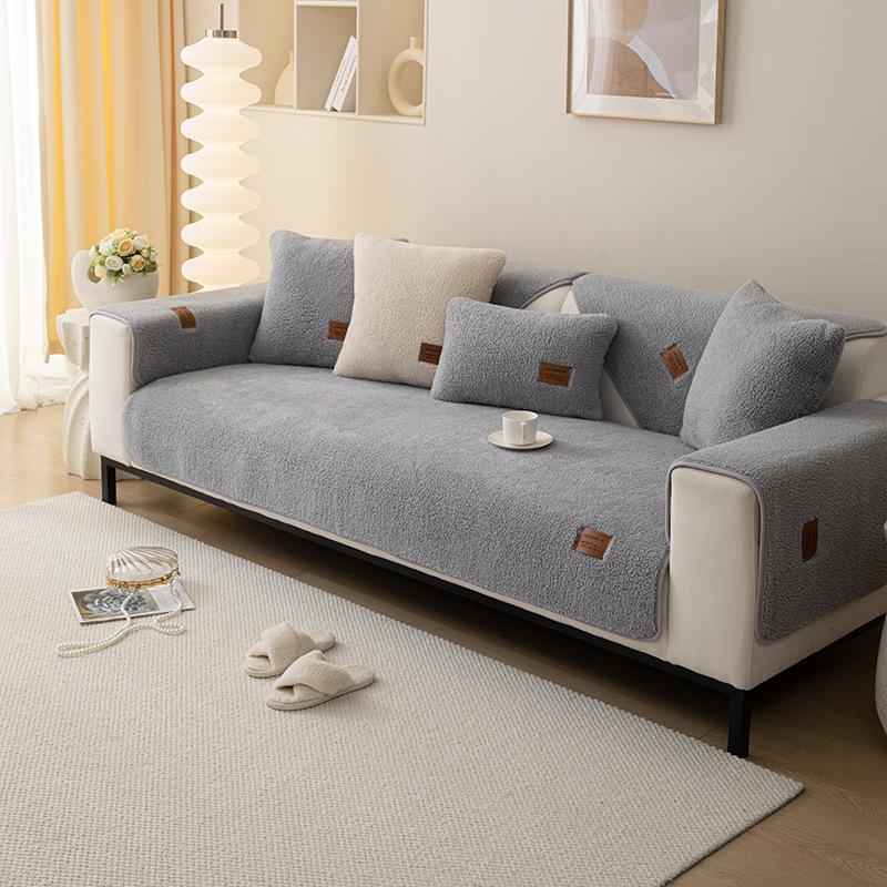 Sofakissen Modernes Sitzkissen Bed & Breakfast Rutschfester Wildleder-Sofabezug Vier Jahreszeiten Universalbezug Stoffkissen