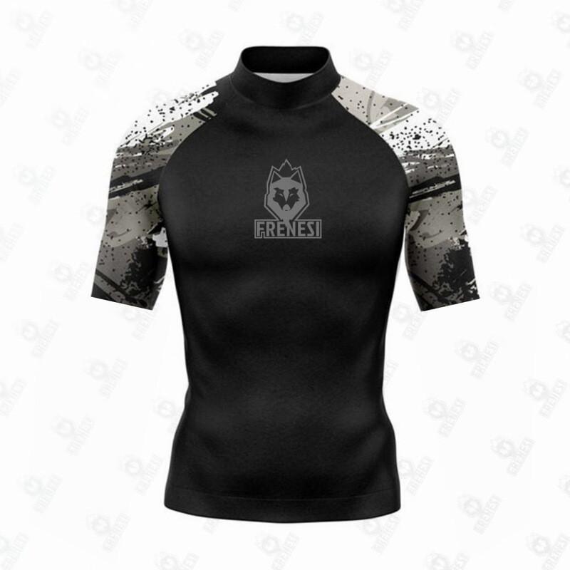 Rash Guard a Maniche Corte da Uomo con Protezione UV Costumi da Bagno Sport Acquatici Surf Subacquea Asciugatura Rapida Vestibilità a Compressione