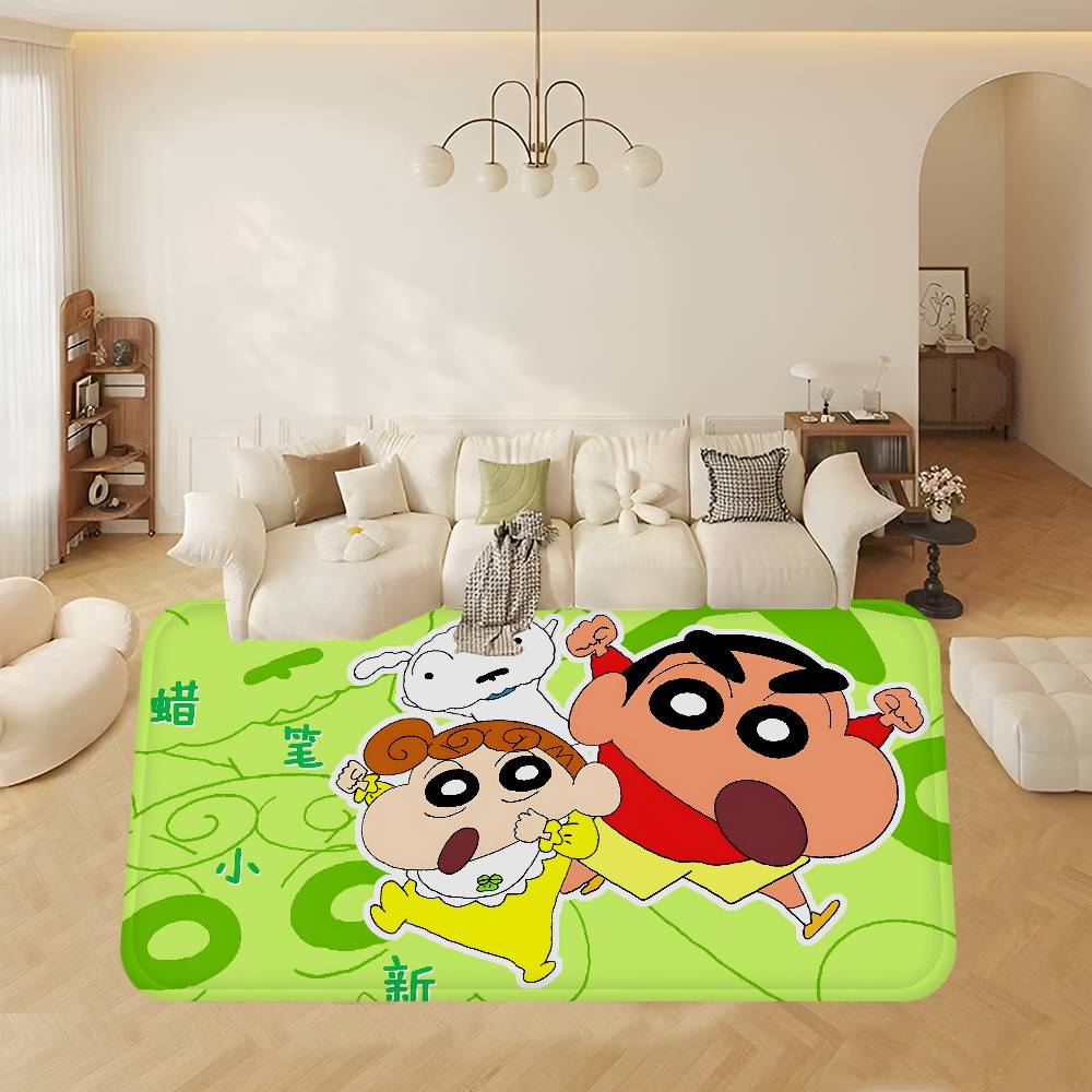 Anime Cartoon C Crayon Shin Chans Bathroom Mat Kids Room Bedroom Decoration Balcony Anti Slip Doormat Living Room Welcome Rug