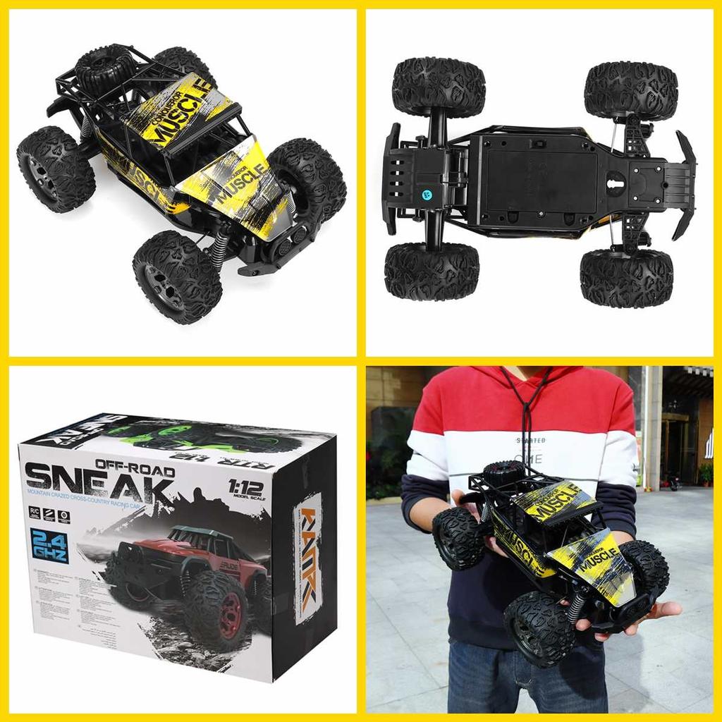 1:12 30Km/h 2WD RC Car Remote Control Off Road Racing Cars Vehicle 2.4Ghz Crawlers Electric Monster Truck for Kids and